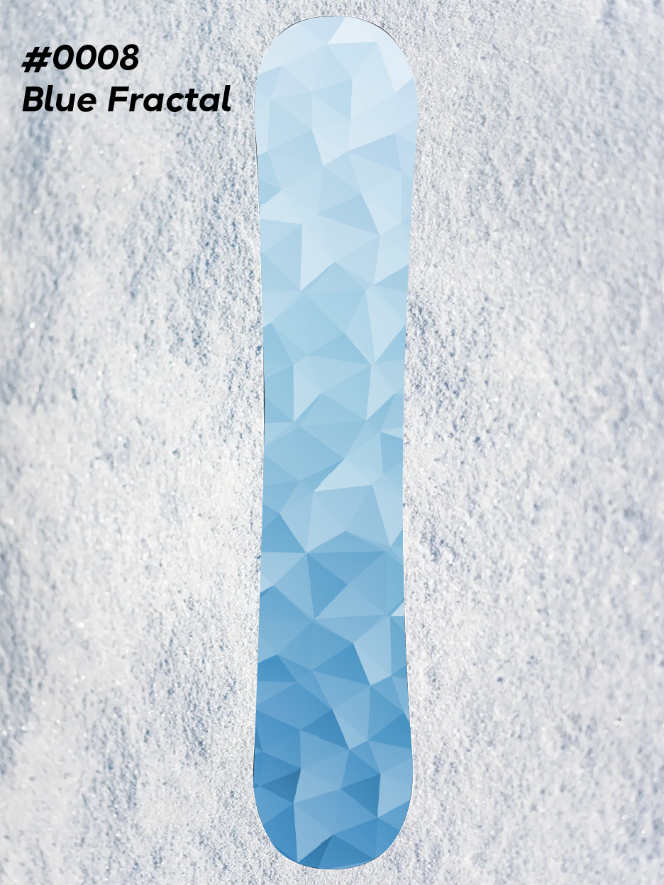 #0008 Blue Fractal - With DIY Install Kit